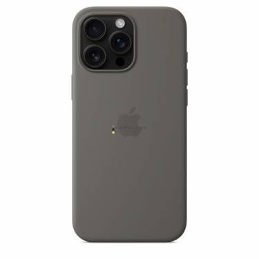 Apple iPhone 16 Pro Max Silicone Case with MagSafe Stone Gray